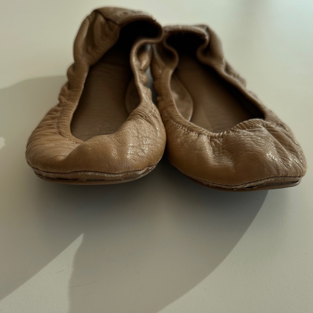 Tory Burch Women's Brown Leather Flats - Picture 6 of 6